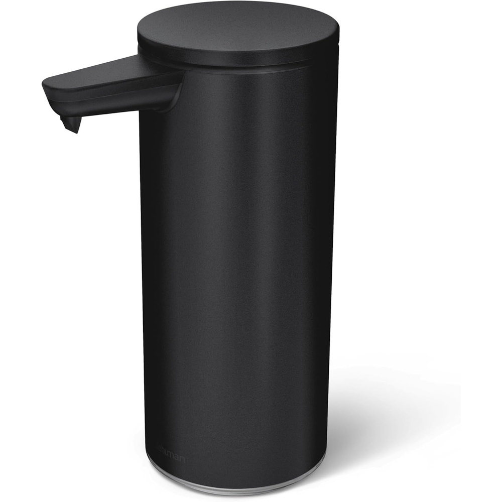 image:imagesimplehuman 9 oz TouchFree Rechargeable Sensor Liquid Soap Pump Dispenser Matte Black