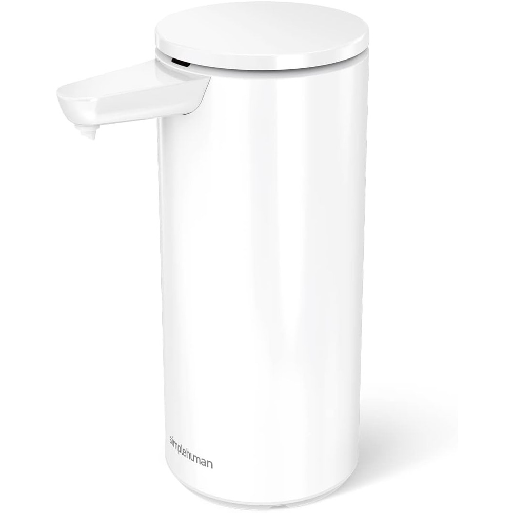 image:imagesimplehuman Sensor Pump Automatic Soap Dispenser for Kitchen Sink or Bathroom Hand Touchless Cordless amp Rechargeable White Stainless Steel