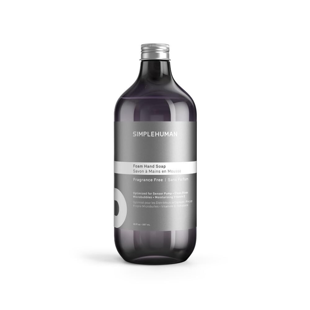 image:imagesimplehuman Spring Water Liquid Hand Soap Refill Bottle 30 fl oz Gentle amp Refreshing Fresh Floral Aroma Moisturizing Vitamin E Sulfate amp Paraben Free Optimized for simplehuman Sensor PumpFragrance Free