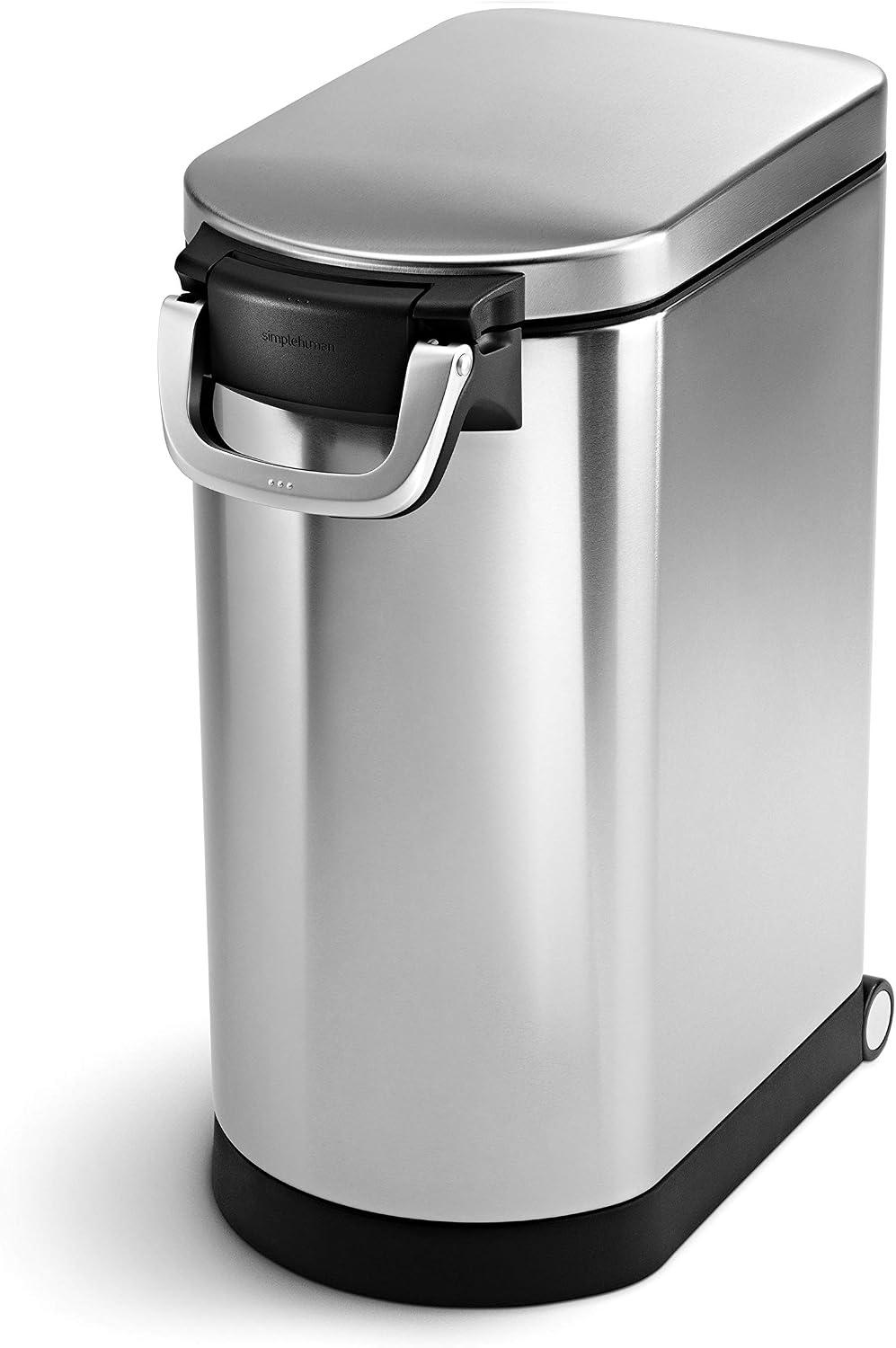 image:imagesimplehuman 35 Liter 40 lb 181 kg XLarge Pet Food Storage Container for Dog Food Cat Food and Bird Feed Brushed Stainless SteelBrushed Stainless Steel