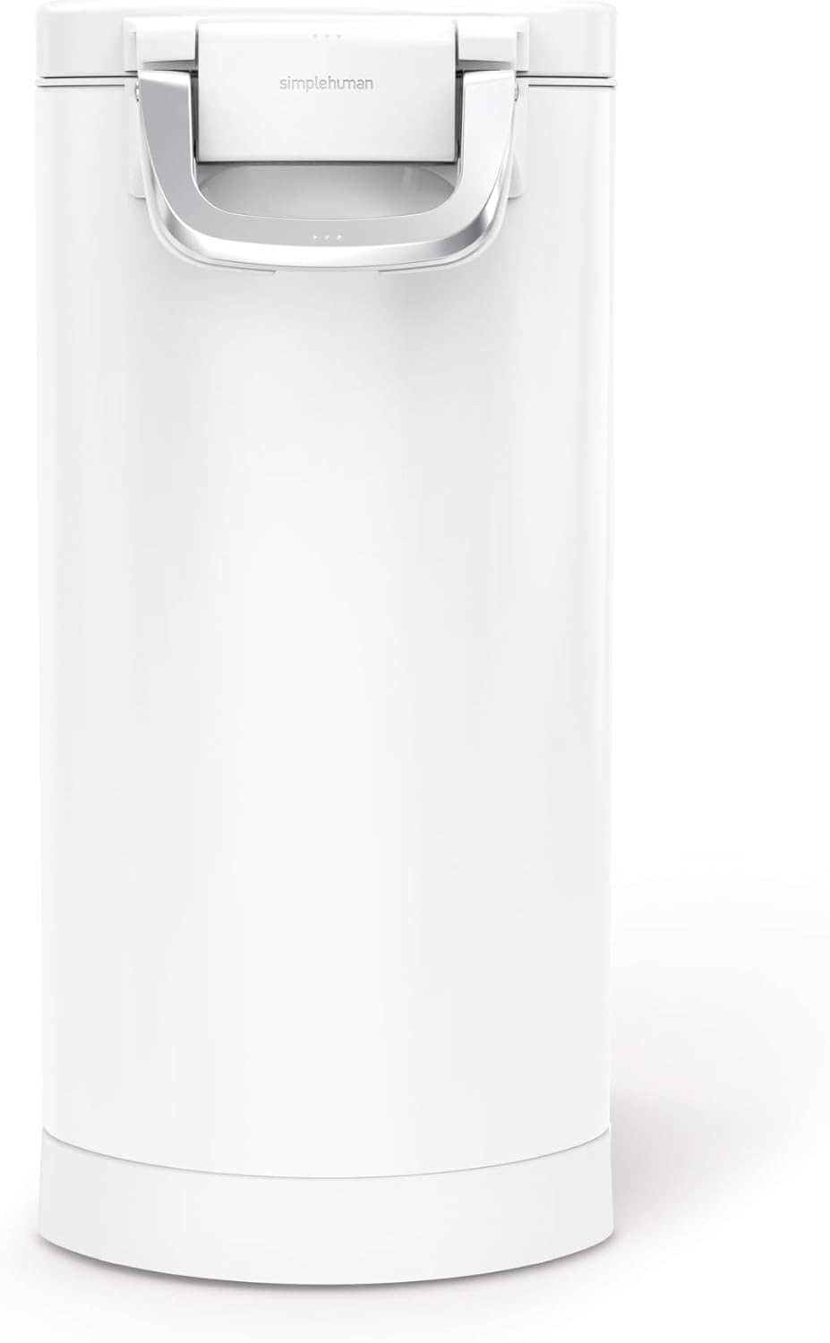 image:imagesimplehuman 35 Liter 40 lb 181 kg XLarge Pet Food Storage Container for Dog Food Cat Food and Bird Feed Brushed Stainless SteelWhite