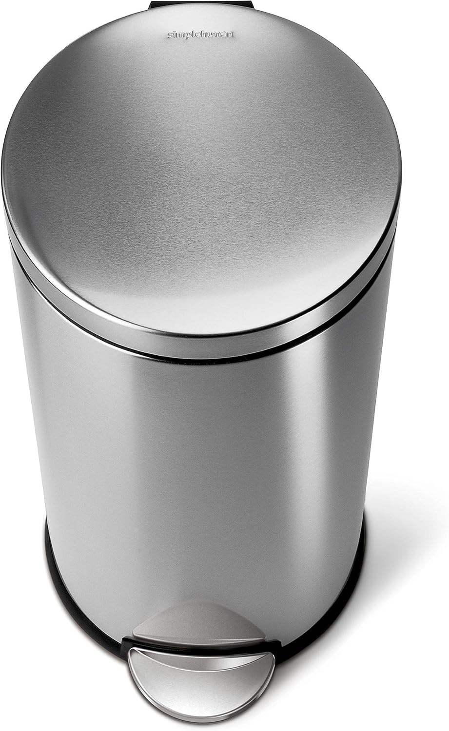 image:imagesimplehuman 55 Liter 145 Gallon Commercial Swing Top Trash Can ADACompliant 1120 Gallons Brushed Stainless Steel30 Liter