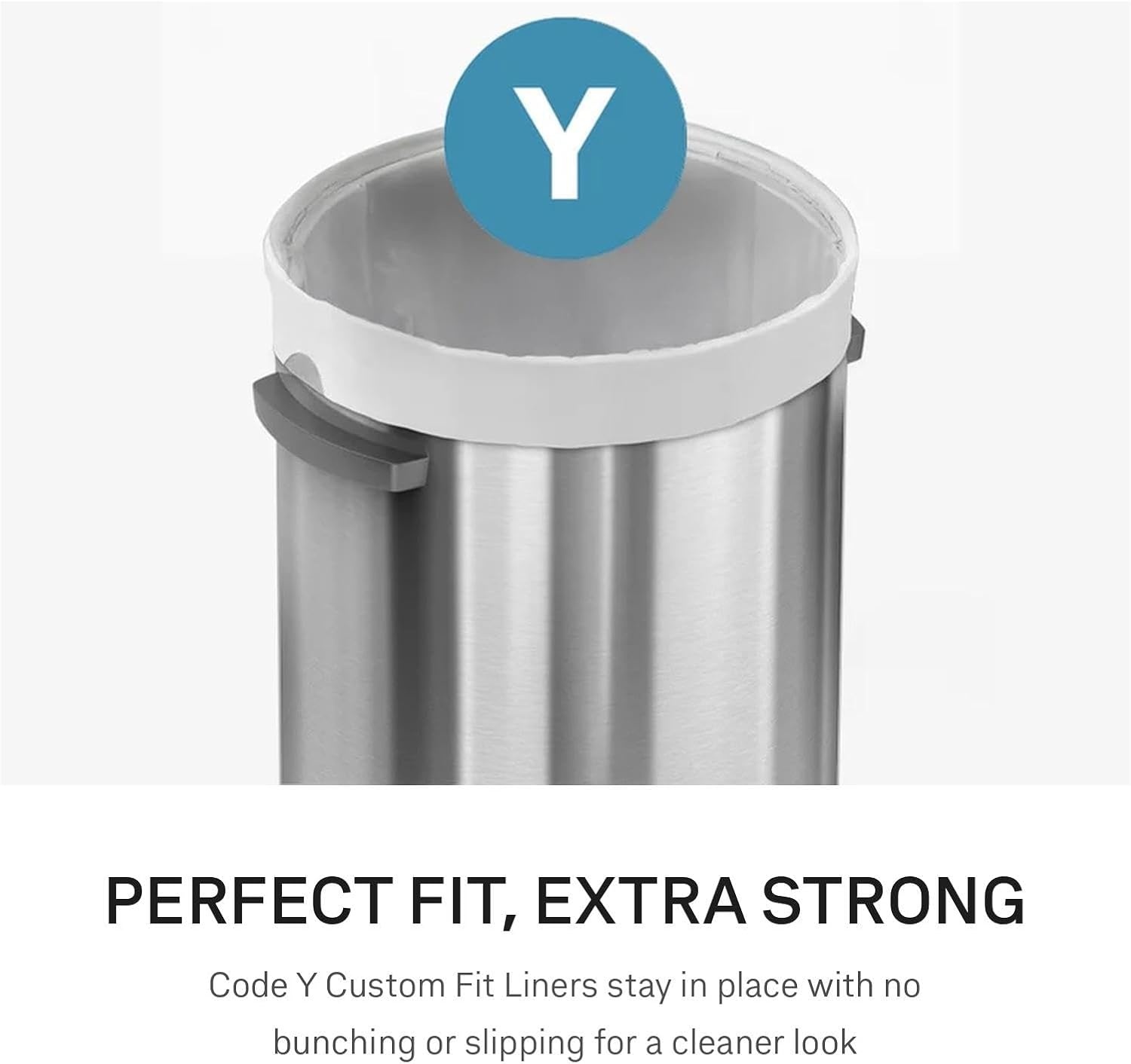 image:imagesimplehuman 80 Liter 211 Gallon Bullet Open Top Trash Can Commercial Grade Heavy Gauge Brushed Stainless SteelUpgraded All Steel Brushed