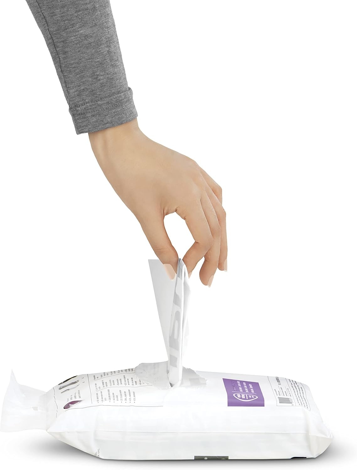 image:imagesimplehuman Code E 100 Count Custom Fit Liners Drawstring Kitchen Trash Bags OnebyOne MessFree Dispense Extra Thick amp Double Seamed 50 PCR Plastic 20 Liter 53 Gallon White60 Count Pack of 1