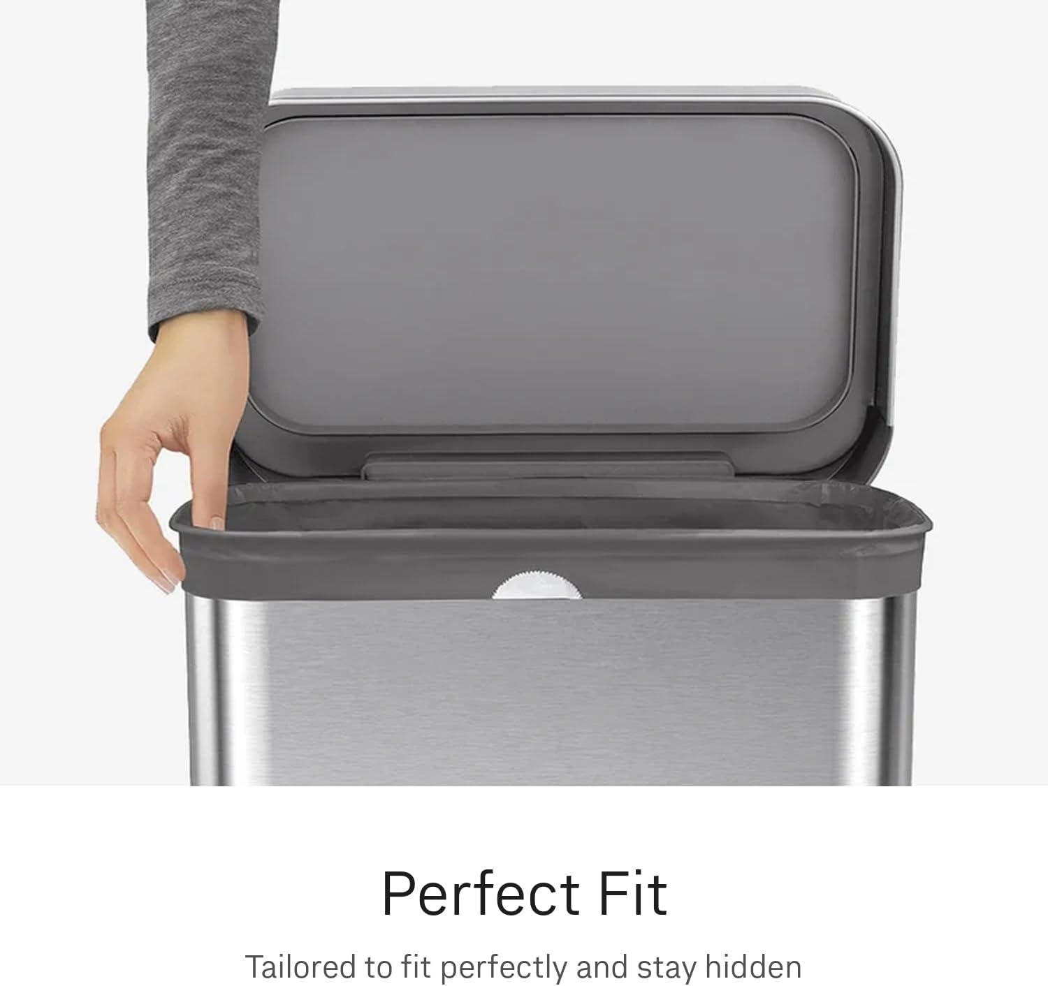 image:imagesimplehuman Code J 200 Count Odorsorb Custom Fit Liners Drawstring Odor Absorbing Trash Bags OnebyOne MessFree Dispense Extra Thick amp Double Seamed 50 PCR Plastic 3845 Liter 1012 Gallon200 Count Pack of 1