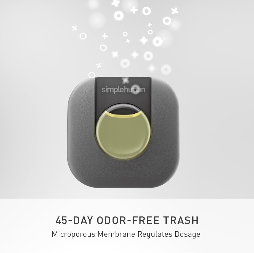image:imagesimplehuman Odorsorb Pod Starter Pack Trash Can Odor Eliminator with PlantBased Oils 45Day Continuous Odor Control No Harsh Chemicals or Cover Scents Includes Pod Holder and 2 PodsStarter Pack