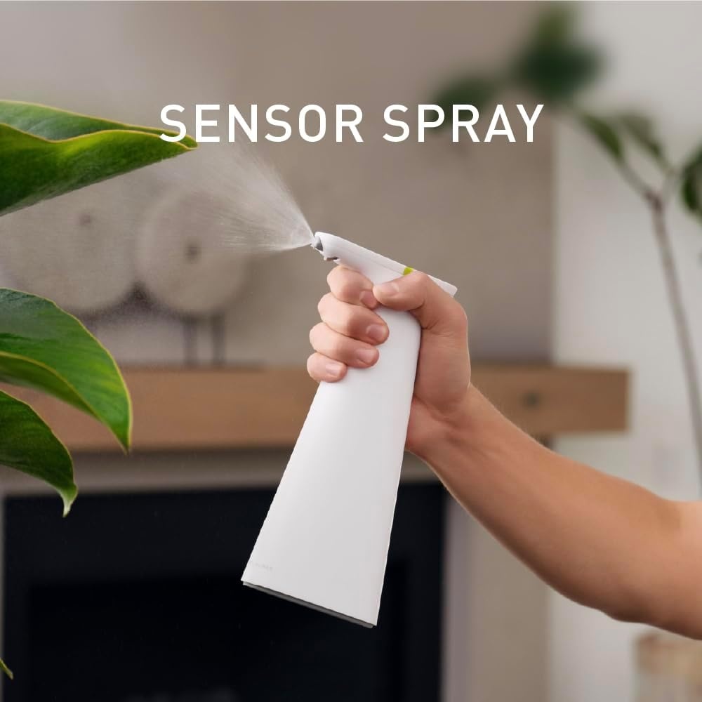 image:imagesimplehuman Sensor Spray Automatic Continuous Spray Bottle Intuitive Touch Superfine Mist WideCoverage Cone amp UltraPrecise Jet Refillable amp Rechargeable for Cleaning Plants amp Hair BlackWhite