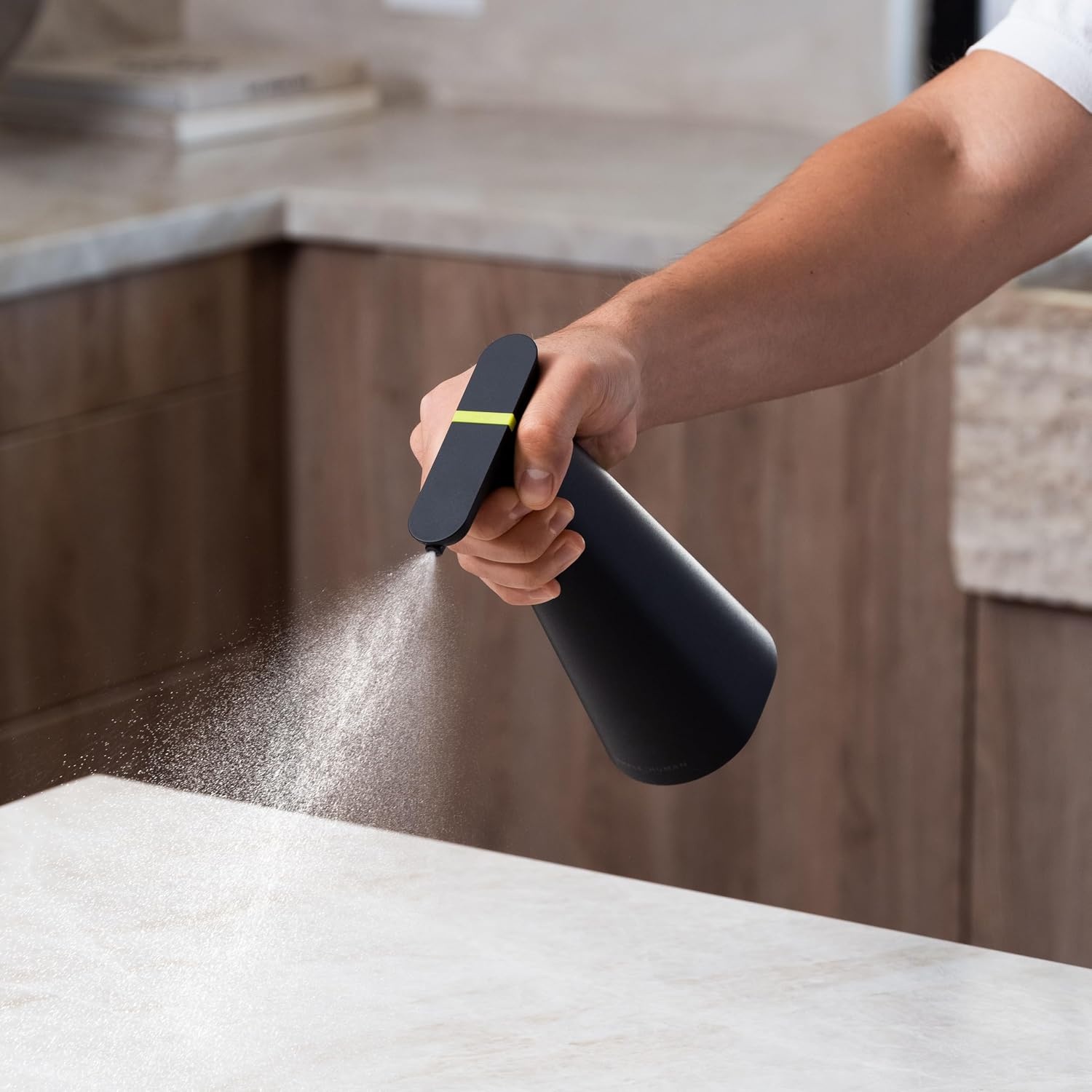 image:imagesimplehuman Sensor Spray Automatic Continuous Spray Bottle Intuitive Touch Superfine Mist WideCoverage Cone amp UltraPrecise Jet Refillable amp Rechargeable for Cleaning Plants amp Hair BlackBlack