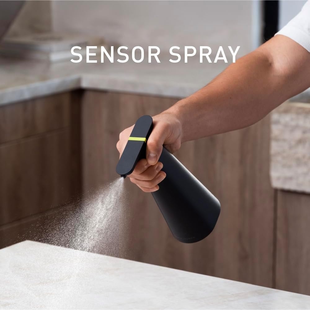 image:imagesimplehuman Sensor Spray Automatic Continuous Spray Bottle Intuitive Touch Superfine Mist WideCoverage Cone amp UltraPrecise Jet Refillable amp Rechargeable for Cleaning Plants amp Hair BlackBlack