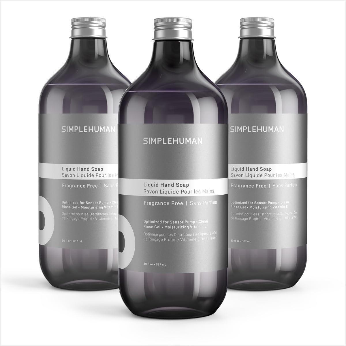 image:imagesimplehuman Spring Water Liquid Hand Soap Refill Bottle 30 fl oz Gentle amp Refreshing Fresh Floral Aroma Moisturizing Vitamin E Sulfate amp Paraben Free Optimized for simplehuman Sensor PumpFragrance Free