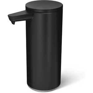 simplehuman 9 oz. Touch-Free Rechargeable Sensor Liquid Soap Pump Dispenser, Matte Black