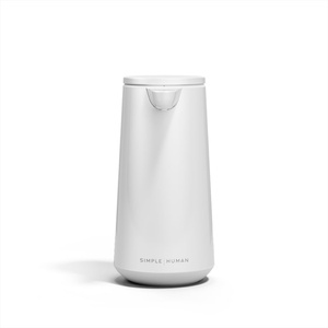 simplehuman Sensor Pump Foam, 10 oz Automatic Foaming Soap Dispenser for Kitchen and Bathroom, Touchless Motion Sensor, Variable Dispense, Rechargeable, Aerating Foam Pump, Brushed Stainless Steel(White)